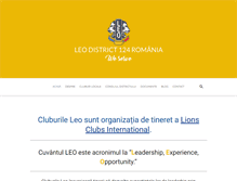 Tablet Screenshot of leoclubs.ro